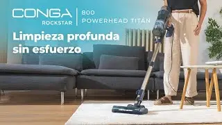 Aspirador vertical con cable Conga Rockstar 800 Powerhead Tit&aacute;n, 500 W y succi&oacute;n de hasta 15 kPa