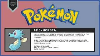 Pok&eacute;mon 116 - Horsea (Pok&eacute;dex Narrated)