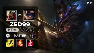 ZED99 vs Doinb - Zed Mid vs Rumble - KR Master Patch 11.2