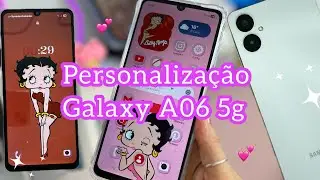 GlowUp no Galaxy A06 + Personaliza&ccedil;&atilde;o (ASMR) Betty Boop &hearts;️✨🎀 