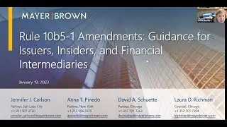 Rule 10b5-1 Amendments: Guidance for Issuers, Insiders, and Financial Intermediaries
