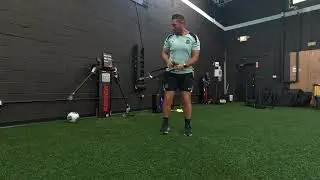 Cable Ecc Overload Side Lunge Rotational Lift
