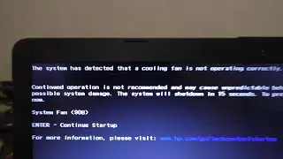 Ошибка System Fan 90B | CompTV
