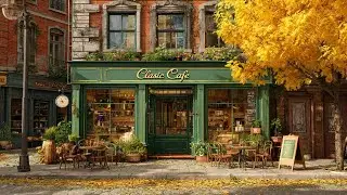 Relaxing London Cafe Jazz 🎶 Soft Instrumentals & Cozy Fall Ambience for Focus & Calm Moments