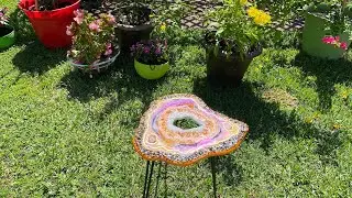 (46) 🌍 How to Create an Earthy Resin Geode Side Table | Full DIY Tutorial & Stunning How-To! ✨