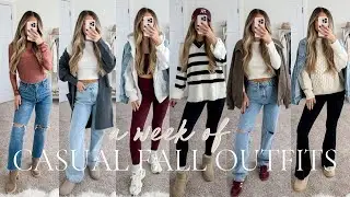 Casual Fall Outfits | 7 Outfit Ideas for the Week 2024