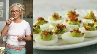 Deviled Eggs with Peas and Ham-Everyday Food with Sarah Carey