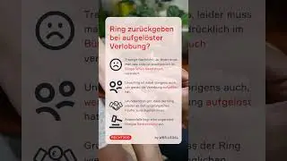 Verlobung aufgel&ouml;st: Darf ich den Ring trotzdem behalten? 💔​​​ | WBS.LEGAL #shorts