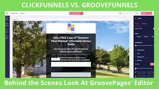 ClickFunnels vs GrooveFunnels - GroovePages behind the scenes look at the Editor and Optin Buildout