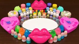 Mixing Random into GLOSSY Slime ! Satisfying Slime Video #1111