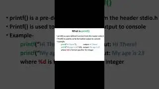 What is Printf | Ujval