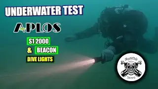APLOS S1 2000 & APLOS BEACON DIVE LIGHT UNDERWATER TEST