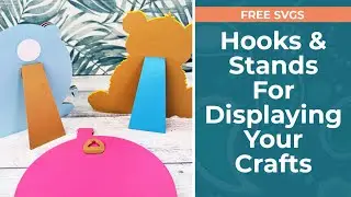 The EASIEST Way to Display Papercrafts 🤩 Free Hook & Stand SVGs