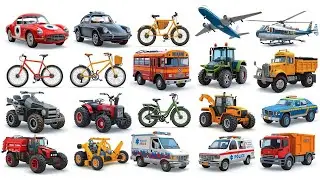 ABC Alphabet Song with Vehicles | Educational Learning for Toddlers