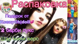 Распаковка 💓 барби лукс Лина и Карл | подарок 🎁 | шар мини верс 🪴✨|