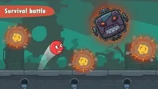 играю в red ball roller победил 8 босс #8