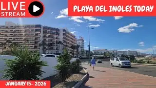 Gran Canaria LIVE 🔴 PLAYA DEL INGLES TODAY  - JANUARY 15- 2026