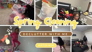 Spring Clean With Me | Decluttering my kids room | Cleaning Inspo