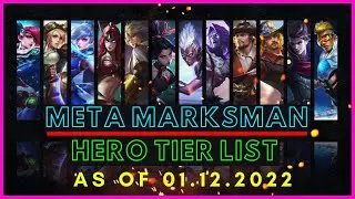 META MARKSMAN MOBILE LEGENDS 2022 | MARKSMAN TIER LIST MOBILE LEGENDS 2022