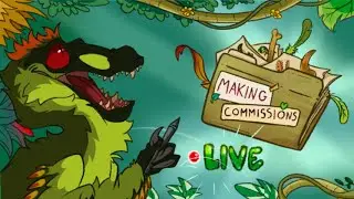 💚PREHISTORIC ART STREAM💚DINOS AND DERGS PT.3💚MAKING COMMISSIONS 💚