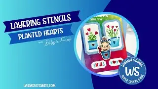 Planted Hearts Layering Stencil