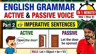 Active Passive 🔴 Fast Transformation Class 10th English Grammar | Modals, Imperative Sentence Rules