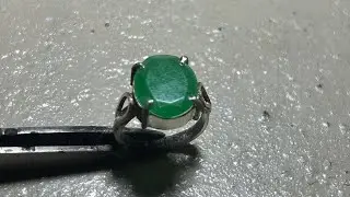Silver Jade ring making / how to make simple ring by hand/ ring making