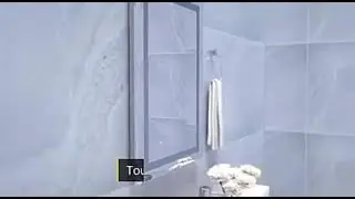 Bathroom Smart Mirror Rectangle 3-Tone Light Stepless Dimming Beauty Bathroom LED Mirror