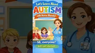 Let&rsquo;s Learn About Autism | Big Feelings & Kind Lessons with Nurse Rhonda #shorts rts #kids #autism