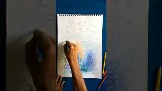 Easy drawing And Composition With Different Texture 🌾🍁🦚🥏🔷🌾🌟