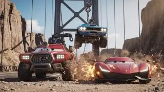 Flatbed Truck McQueen Rescue Mission | Broken Bridge Emergency | Beam Drive 