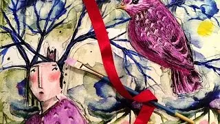 New Mixed Media Napkin Journal
