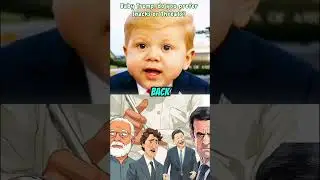 Малыш Трамп выбирает между закусками и угрозами #trump #funny #trending