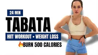 24 Min Full Body Fat Burning TABATA 🔥 Dynamic HIIT Workout | Weight Loss