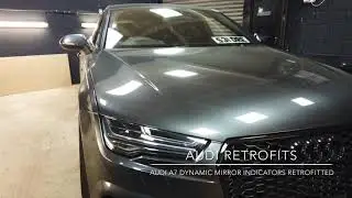 Audi A7 dynamic mirror indicators with matrix headlights