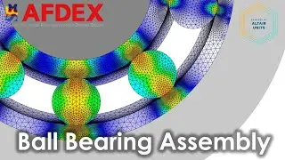 3D Ball Bearing Simulation | #AFDEX
