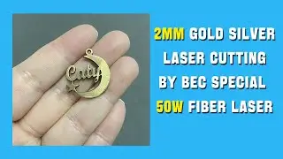 Special 50W Fiber Laser Cutting for 2mm Jewelry Brass Gold Silver Personalized Necklaces