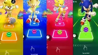 Epic Sonic & Super Sonic Tiles Hop Run &ndash; Color Beat Challenge!
