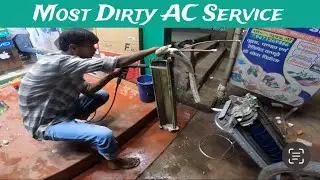 Very Dirty AC Service in Mobile Gallery Simrahi - EHSAN