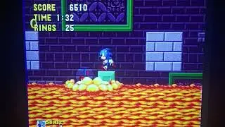 1991 Sega Genesis Sonic The Hedgehog Marble Zone Act 2 Sunday January 25th 2026