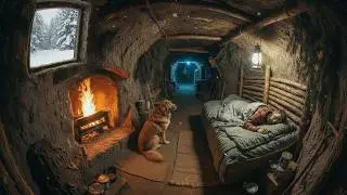 Building a Secret Underground Home: Fighting Rain & Snow