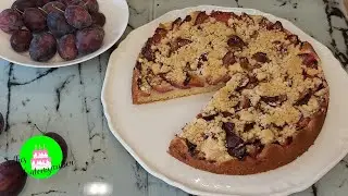 Zwetschgenkuchen Blitzkuchen mit R&uuml;hrteig und Streusel
