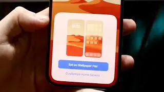 Как установить разные фотографии на экран блокировки и домашний экран iPhone!