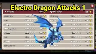 Electro dragon attacks 1 | th18 attack strategy 