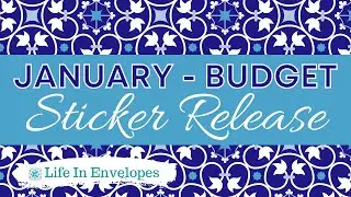 January Sticker Release / Savings Challenges / TBM BBP / 7x9 and 8.5x11 Budget Kits