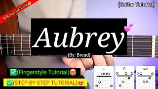 Aubrey by Bread Guitar Tutorial | Intro Fingerstyle Chords for Acoustic Guitar (Easy Lesson)
