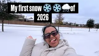 Texas Snow is BACK After 4 Years | Neighborhood Update🌨️❄️❄️🌨️❄️ #vlog #texas #snow #weather 
