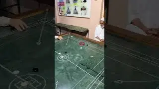 Unbelievable Carrom Shots: 3 Coins Pocketed in One Go 🎯 #carromskills #carromboard