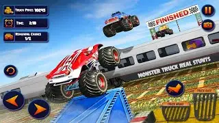 US Monster Truck Driving Impossible Truck Stunts Android GamePlay #2 - Monster Truck Games