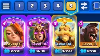 Pushing 5k to 9k Trophies with 1 deck Challenge | Clash Royale Live